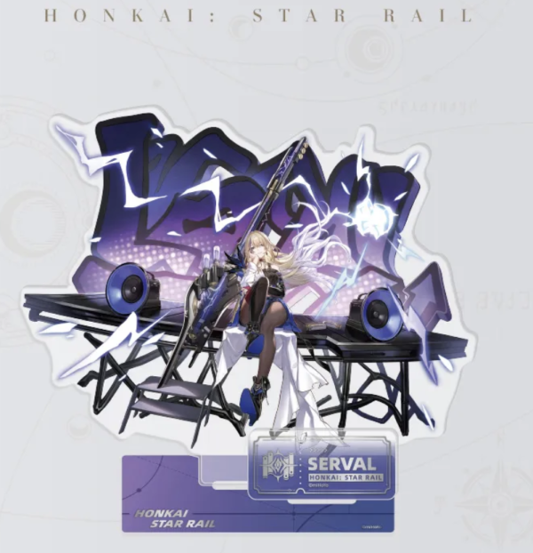 Figurine 2D Acrylique- Honkai: Star Rail - Série  Path of the Erudition - Serval 201x170mm
