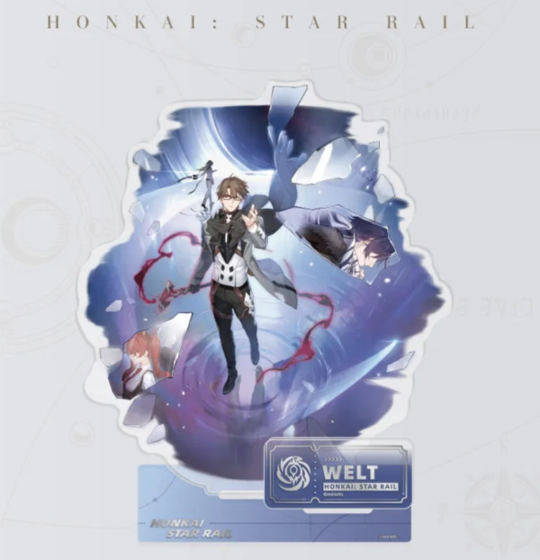 Figurine 2D Acrylique- Honkai: Star Rail - Série  Path of the Nihility - Welt 165x186mm