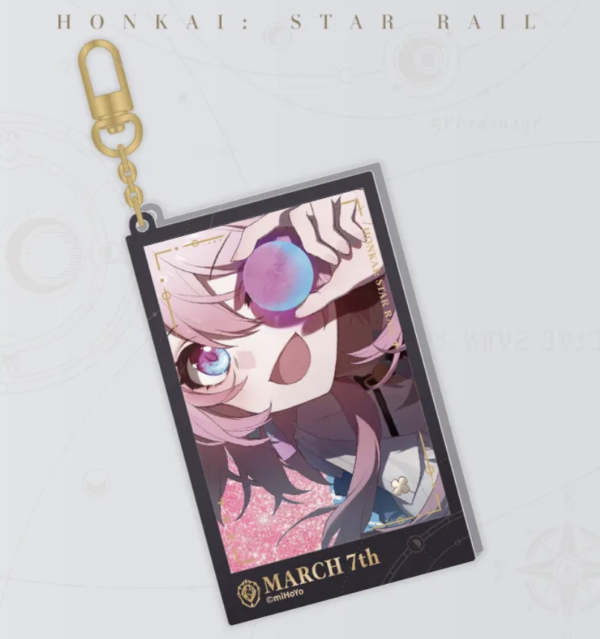 Strap Glitter Acrylic- Honkai: Star Rail- Countdown Departure - March 7th