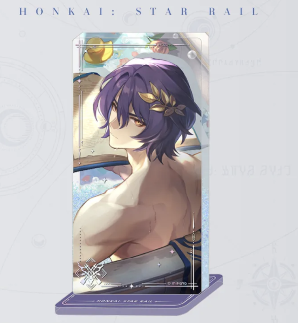 Glitter Acrylic Stand - Honkai: Star Rail- Série Light Cone - Baptism of Pure Thought - Dr. Ratio
