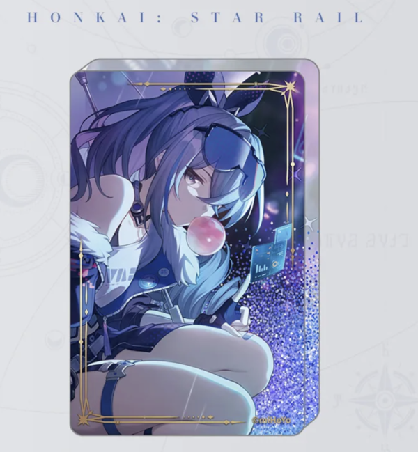 Glitter Acrylic Block - Honkai: Star Rail-  Incessant Rain - Silver Wolf