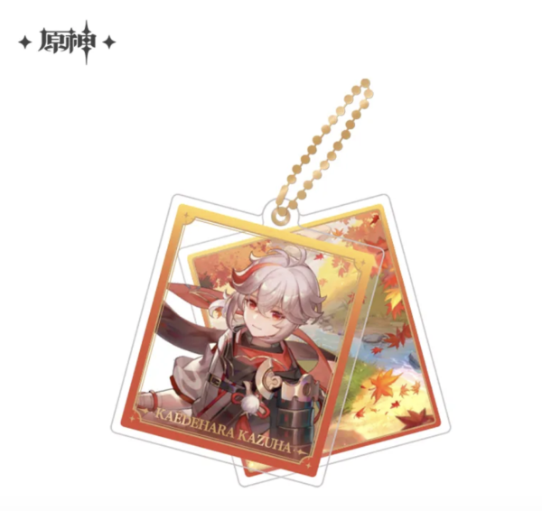 Double Pendentif en Acrylique-Genshin Impact-Themed Series - Kaedehara Kazuha 54x67mm